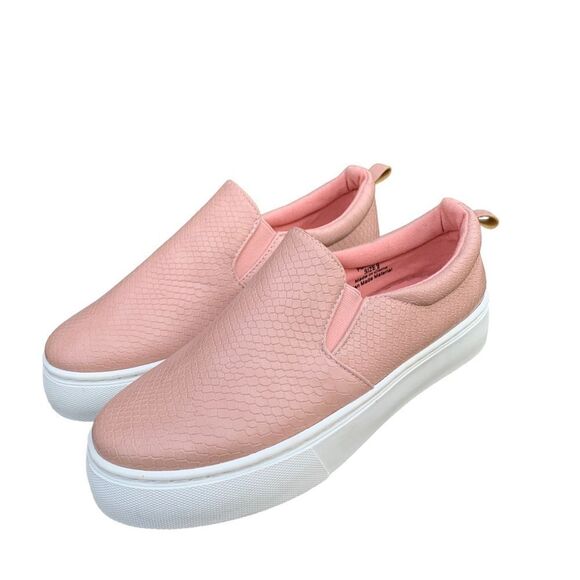 New! Journee Partrice Blush Print Platform Slip on Sneakers Shoes sz 9 - Picture 5 of 13